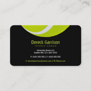 Tennis Coach   Sport Business Card