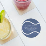 Tennis Country Club | Bachelorette  Round Paper Coaster<br><div class="desc">These make for some fun swag favours in your bachelorette welcome bags for your best girls! Coaster favours are perfect to catch the attention of your guests. Set an unforgettably lovely table that is personalized with your specially made coasters that not only fit the event, but they also make the...</div>