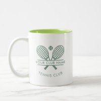 Tennis Country Club Name Rackets Motif Custom