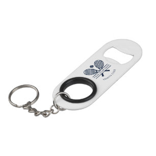 Tennis Country Club Team Keepsake Custom Keychain Bottle Opener