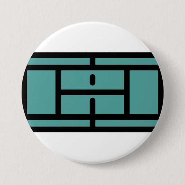 tennis-court 3 inch round button (Front)