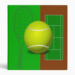 Tennis Court and Racquets Binder