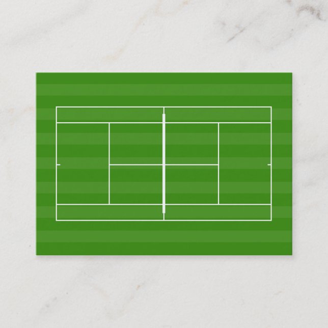 Tennis court business card (Front)
