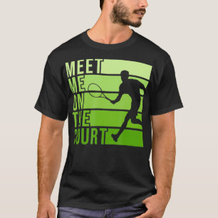 Tennis Court Design for a Tennis Player T-Shirt