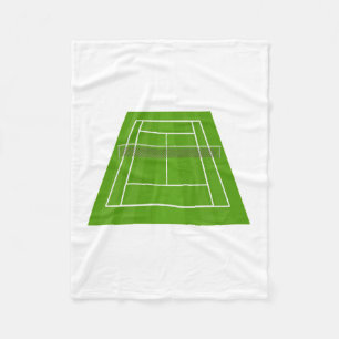 Tennis court fleece blanket