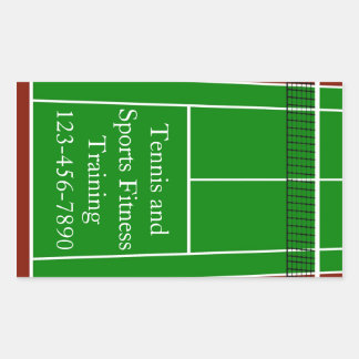 Tennis Court Layout Graphic Sticker