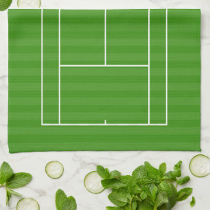 TENNIS COURT LINE MARKING Kitchen Towel