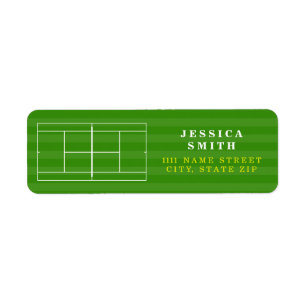 TENNIS COURT LINE MARKING Label