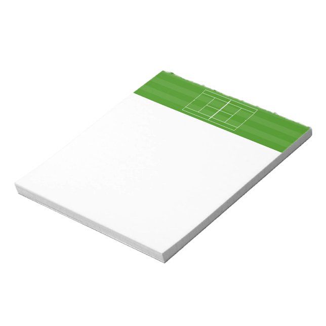 TENNIS COURT LINE MARKING NOTEPAD (Rotated)