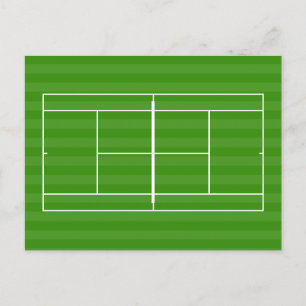 TENNIS COURT LINE MARKING POSTCARD
