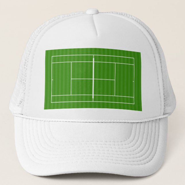 TENNIS COURT LINE MARKING TRUCKER HAT (Front)