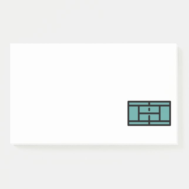 tennis-court post-it notes (Front)