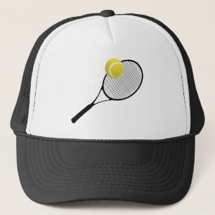 Tennis court & TENNIS RACKET Trucker Hat