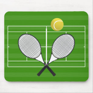 Tennis court & TENNIS RACKETS Mouse Pad