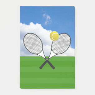 Tennis court & TENNIS RACKETS Post-it Notes
