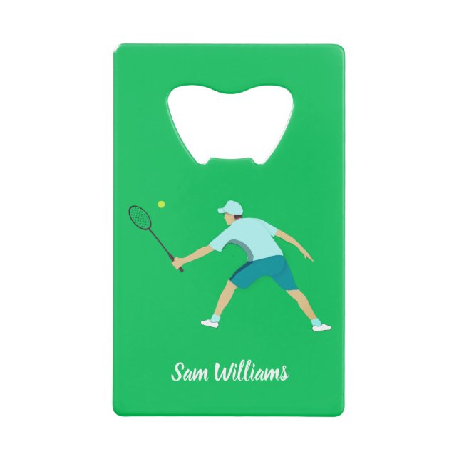 Tennis Credit Card Bottle Opener (Front)