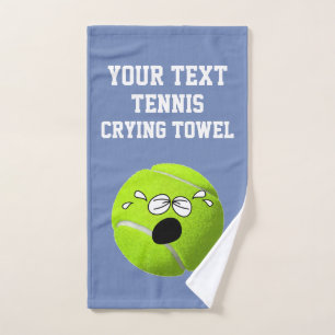 Tennis Crying Towel Your Text and Colour