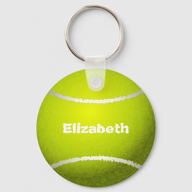 Tennis Custom Ball Keychain (Front)