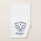 Tennis Custom Club Nom Marine Bleu Sur Blanc