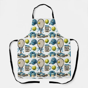 Tennis Dad Father's Day with Racket and Ball Apron