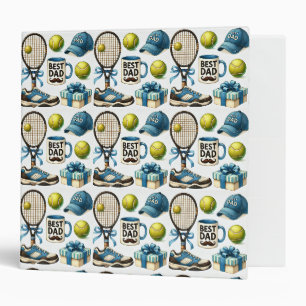 Tennis Dad Father's Day with Racket and Ball Binder