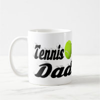 Tennis Dad half text Coffee Mug