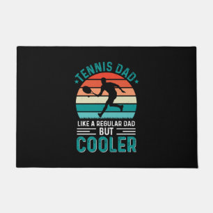 Tennis Dad Retro Sunset Doormat
