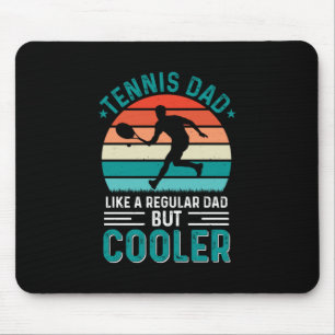 Tennis Dad Retro Sunset Mouse Pad