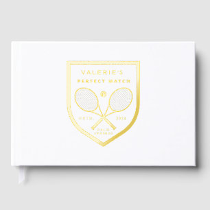 Tennis de mariage parfait Livre d'or pour invitées