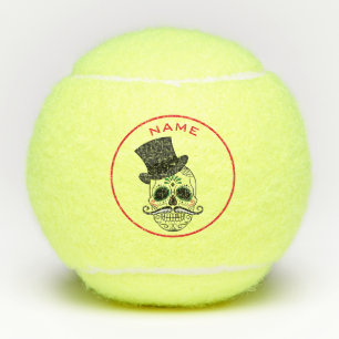 TENNIS DE SUCRE AVEC NOM ET TOP HAT TENNIS BALLES