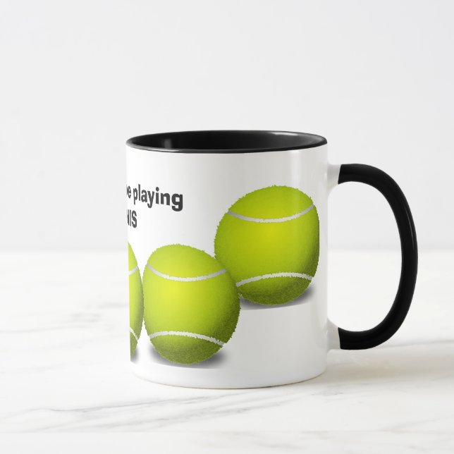 Tennis Design Café Mug (Droite)