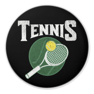 Tennis design ceramic knob