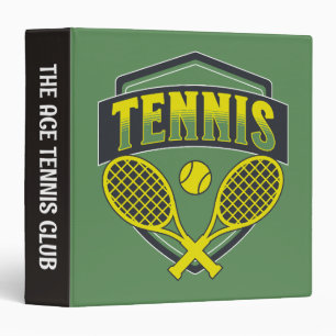 Tennis design for tennis lovers binder