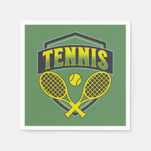 Tennis design for tennis lovers napkin