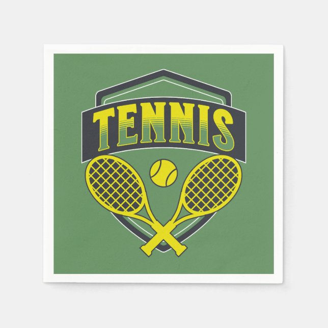 Tennis design for tennis lovers napkin (Front)