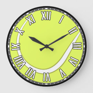 Tennis Design  Large Clock