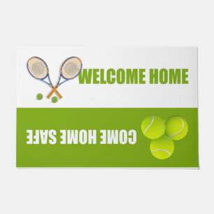 Tennis Design Mat, Cute Welcome Home Rug