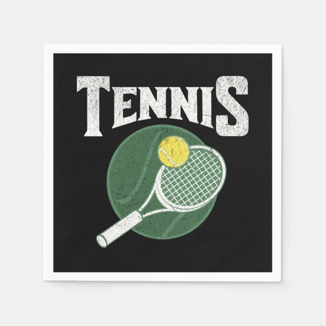 Tennis design napkin (Front)