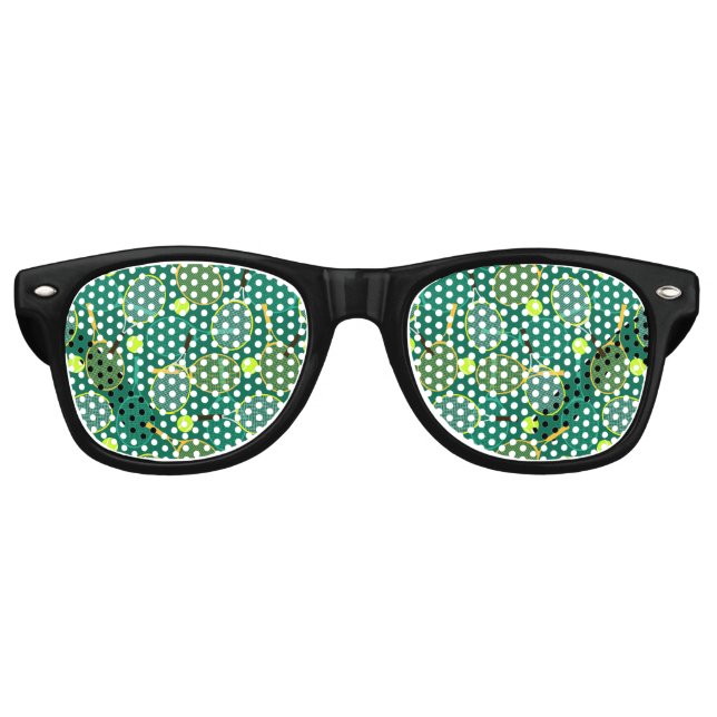Tennis Design Retro Party Sunglasses (Front)