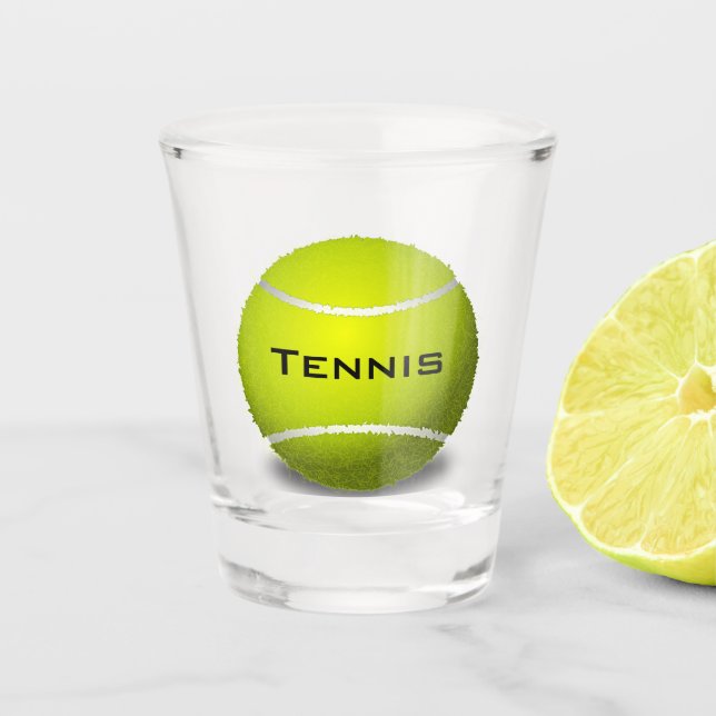 Tennis Design Shot Glass (Front)