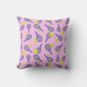 Tennis Design Throw Pillow