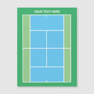 Tennis dimensions dessin carte magnétique