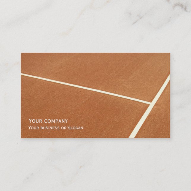 "Tennis" double-face business card (Front)