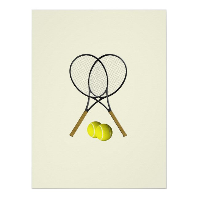 Tennis Doubles Cream Poster (Front)
