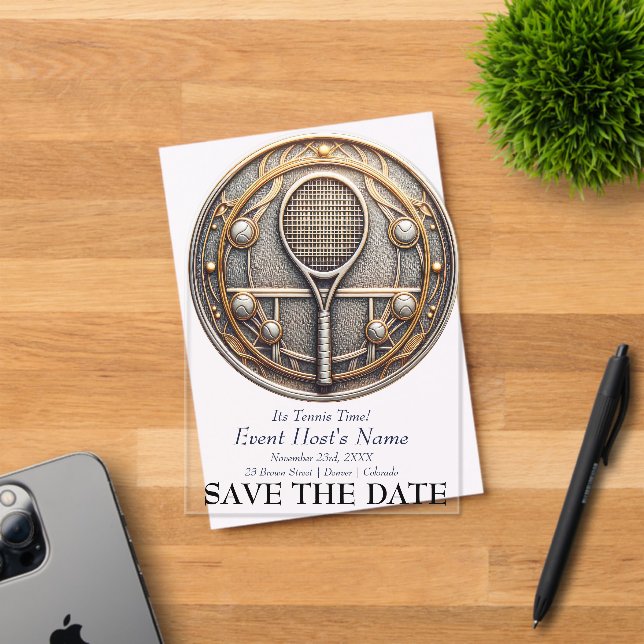 Tennis Event Party Invitation (Insitu (Invitation Card))