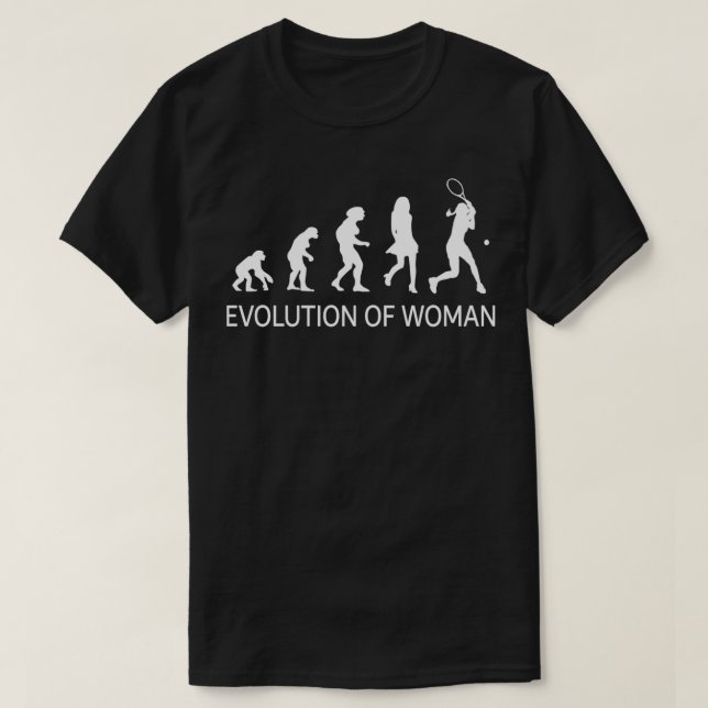 Tennis Evolution Tennis Players ennis Evolution T-Shirt (Design Front)