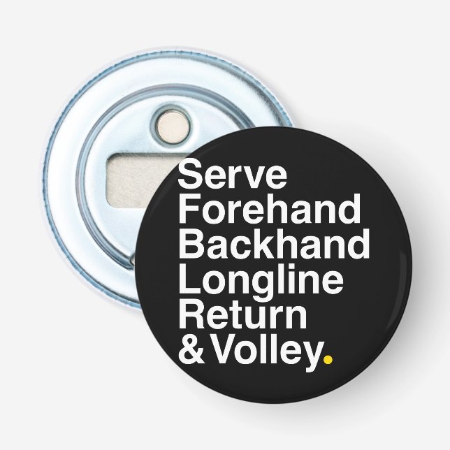 TENNIS Fan Bottle Opener (Front)