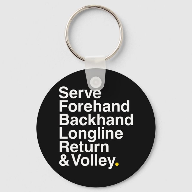 TENNIS Fan Keychain (Front)