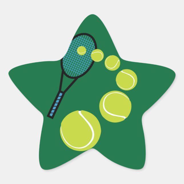 Tennis FAN SLICE SERVE Star Sticker (Front)