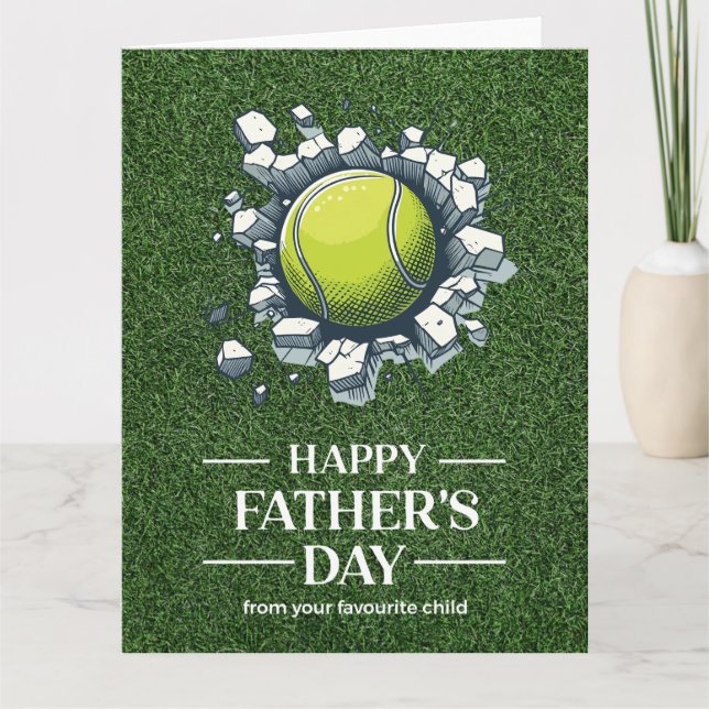 Tennis Father's Day for tennis player Card (Front)